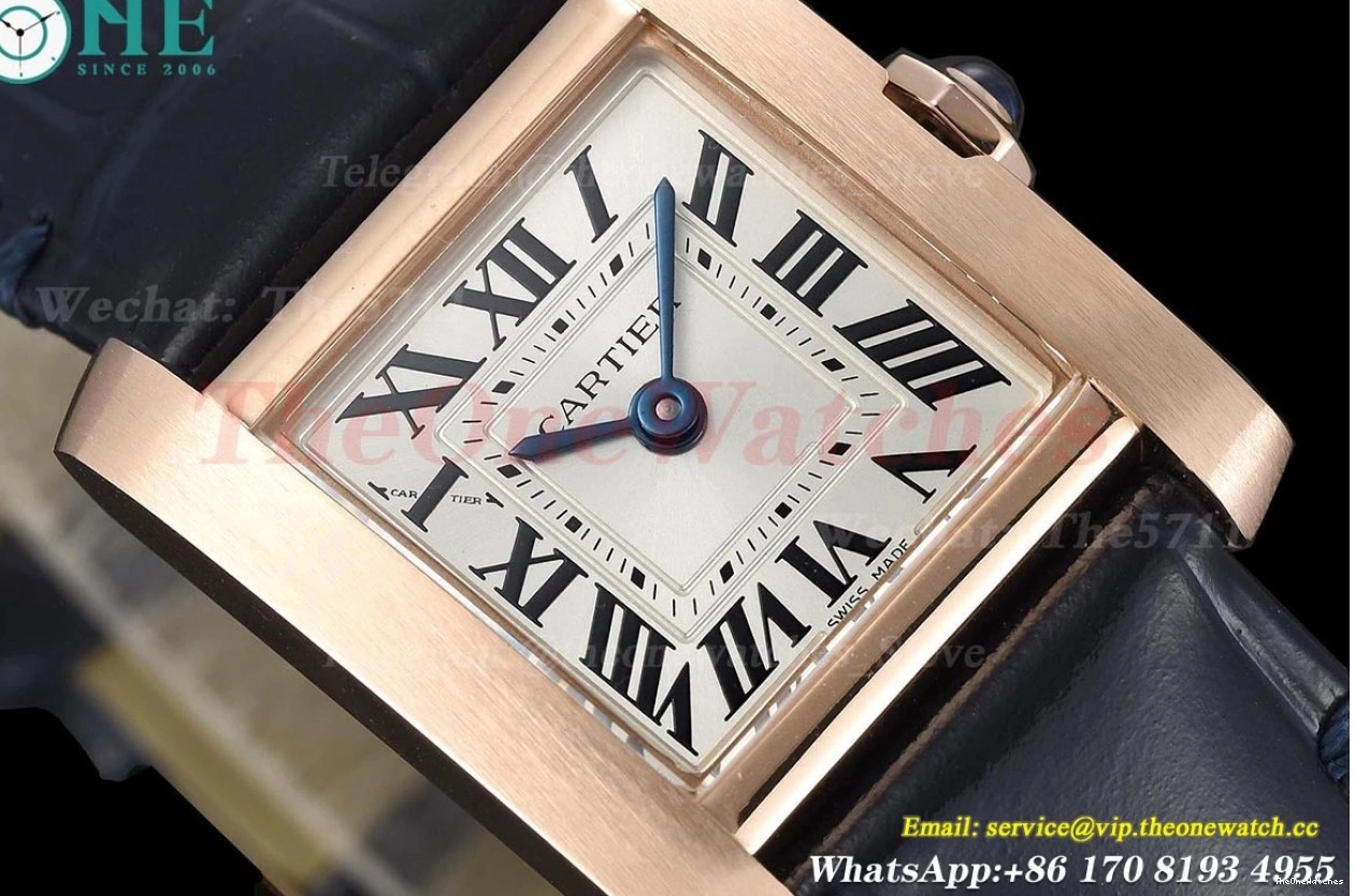 Silver 21.2mm RG Tank Blue Quartz Dial LE 8848F Française 0304